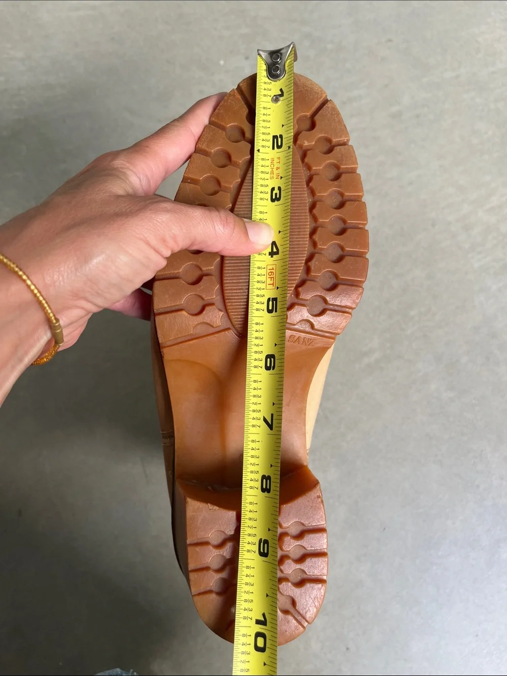 Vintage Two Tone Tan Leather Suede Lug Sole Western Boots